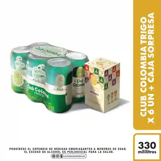 Combo Club Colombia Cerveza Trigo 6 Und + Caja Misteriosa