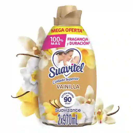Suavizante Suavitel Cuidado Superior Vainilla 970ml x2