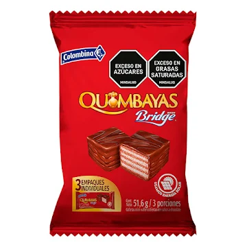 Galletas Colombina Quimbayas Bridge Chocolate X 51.6 gr
