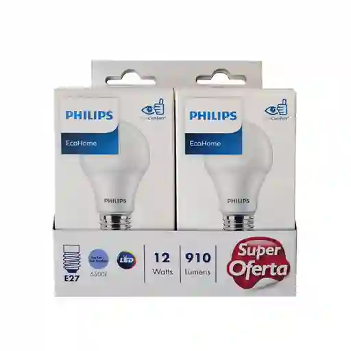 Philips Bombillo Led 12W Luz Fría Ecohome