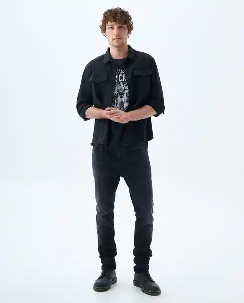 Pantalón Hombre Negro Talla 30 839f003 Americanino