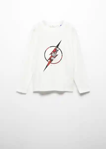 Camiseta Justice Off White Talla 06 Niños Mango