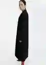 Abrigo Dejavu Negro Talla XL Mujer Mango