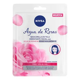 Nivea Mascarilla en Tela Agua de Rosas y Ácido Hialurónico