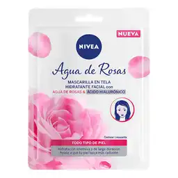 Nivea Mascarilla en Tela Agua de Rosas y Ácido Hialurónico