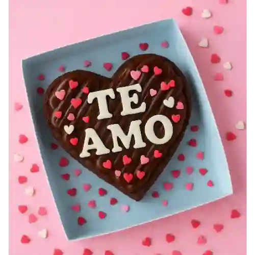 Brownies Corazón Te Amo