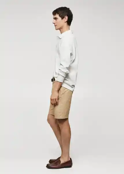Camisa Polo Petén Blanco Talla L Hombre Mango