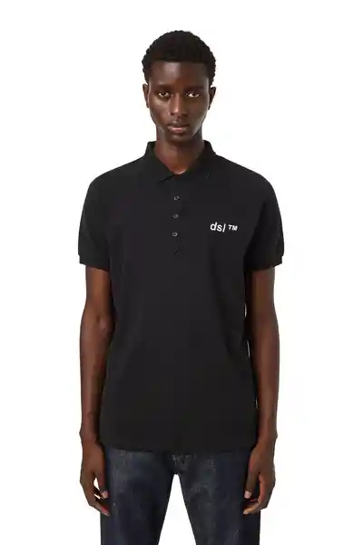 Diesel Camiseta Polo T-Weet-B2 Negro Talla S
