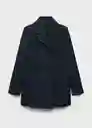 Abrigo Loulou Navy Talla XS  Mujer Mango