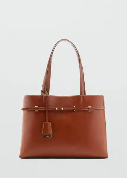 Bolso M Dahlia Cuero Talla 99 Mujer Mango
