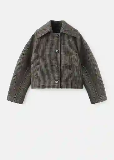 Chaqueta Dita Marron Talla M Mujer Mango