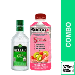 Combo Aguardiente Néctar Sin Azúcar 375 mL + Suerox Fresa Kiwi