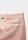 Falda Lotus Rosa Talla 38 Mujer Mango