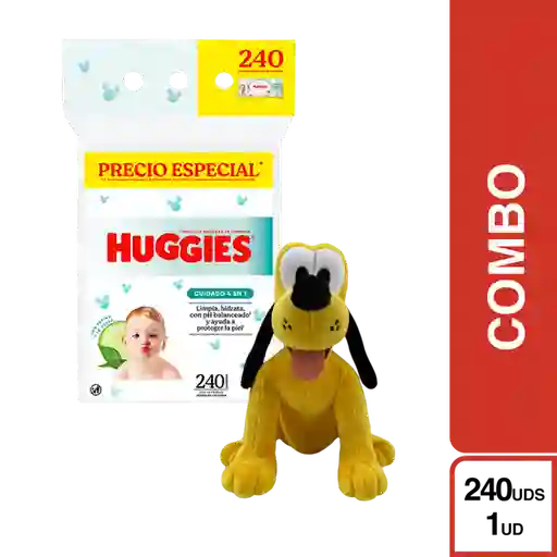 Combo Toallita Húmedas Huggies + Disney Peluche Pluto