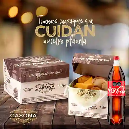 Combo Caja X 30 Empanadas + Coca Cola Original 1.5 l