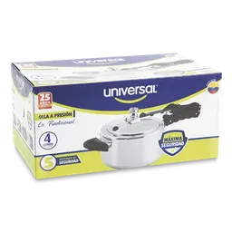 Universal Olla a Presión Tradicional Cierre Interno 4 L
