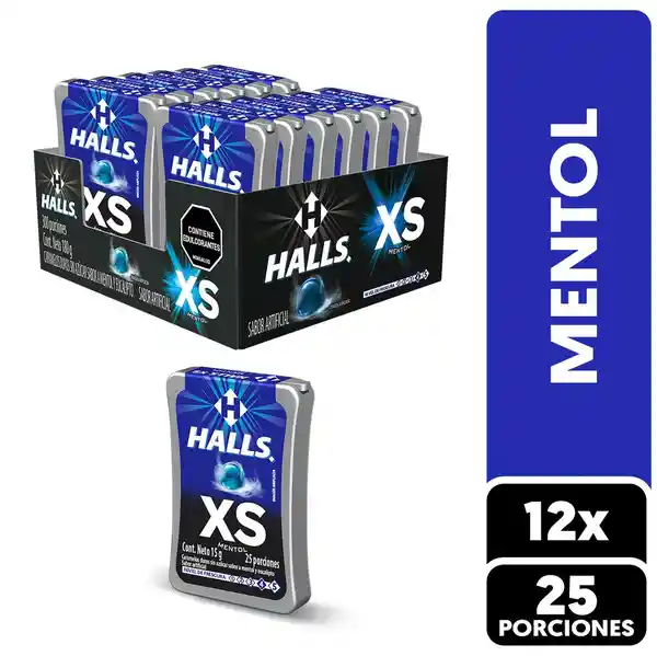 Halls Caramelo Sabor a Mentol y Eucalipto XS