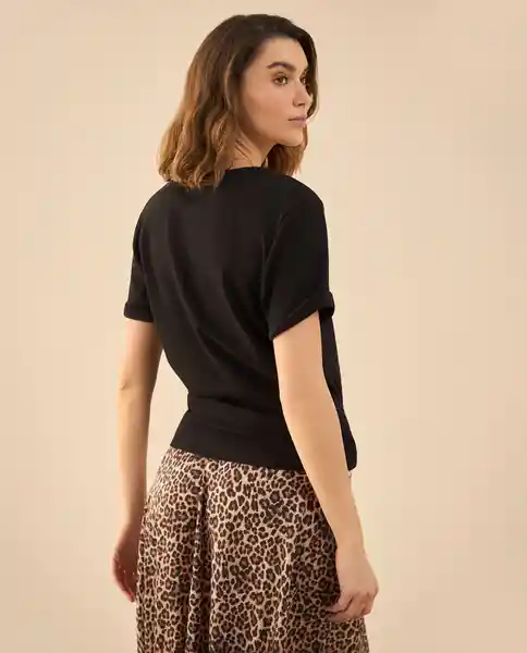 Camiseta Jaguar Negro Ultraoscuro Talla S 602G005 Esprit