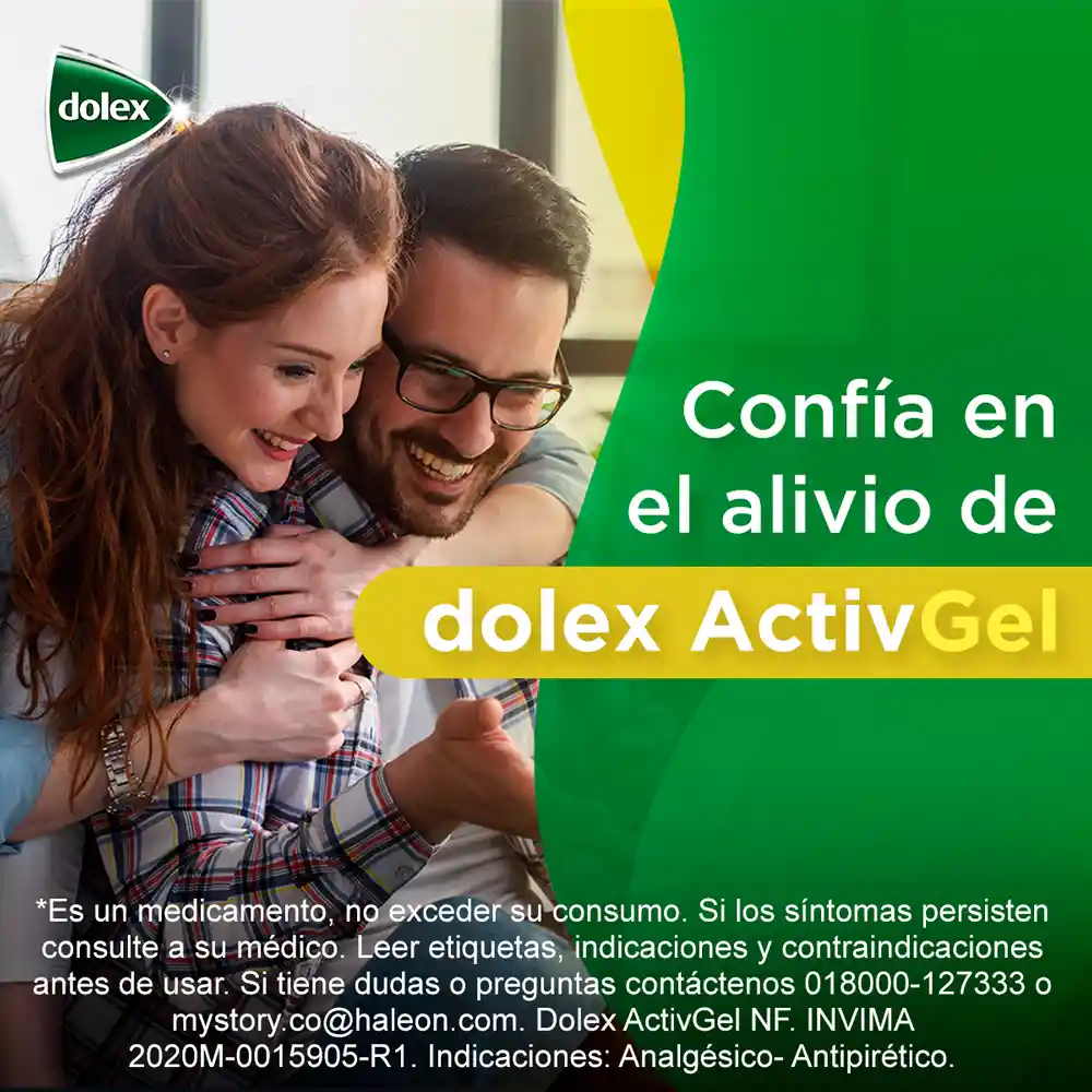 Dolex Acetaminofen Activgel Rápida Acción y Doble Tecnología x 24 Caps