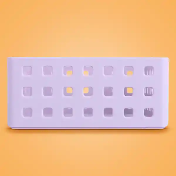 Organizador Plástico Apilable M Serie Púrpura Miniso