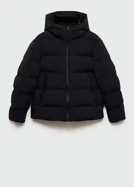 Abrigo Anorak Coli Negro Talla L Hombre Mango