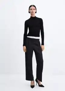 Camiseta Second Negro Talla S Mujer Mango