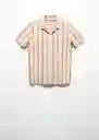 Camisa Phuket-H Naranja Talla M Hombre Mango