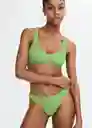 Braga Solene Verde Pastel Talla L Mujer Mango