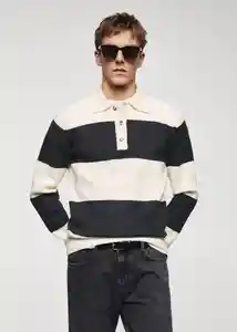 Camiseta Polo Vedder Offwhite Talla XL Hombre Mango
