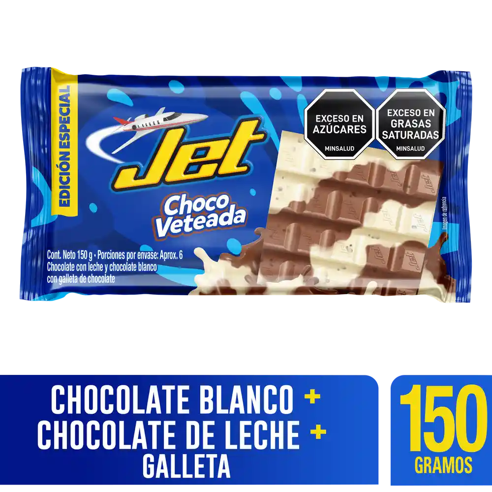 Jet Chocolatina ChocoVeteada con Galleta 