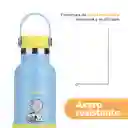 Termo de Con Asa y Funda Snoopy Colorful Azul 500 mL Miniso