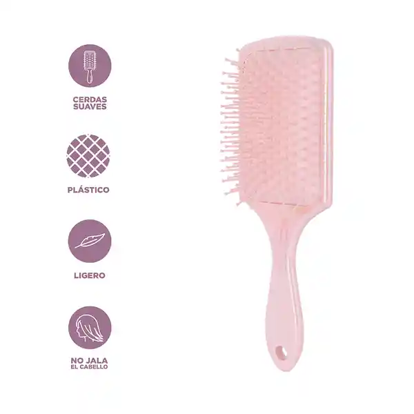 Cepillo Shiny Pink Grande Cuadrado Patrón de Diamantes Miniso