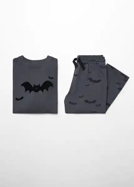 Pijama Pack Bat Antracita Talla 10 Niños Mango