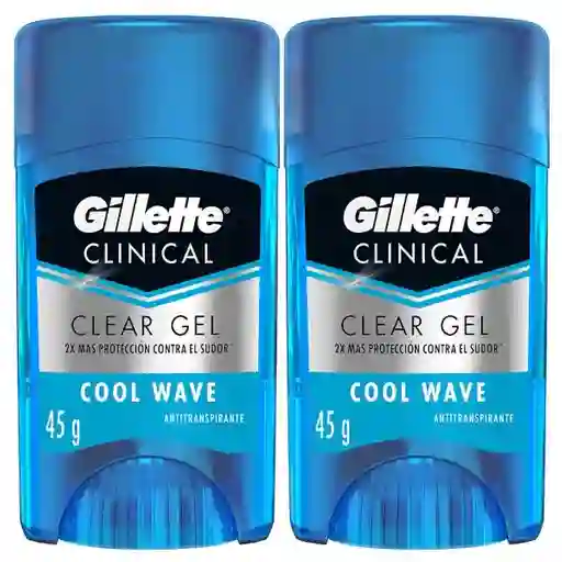 Desodorante Antitranspirante Hombre Gillette Specialized Pro Gel Cool Wave 45 g Pack 2 Unidades