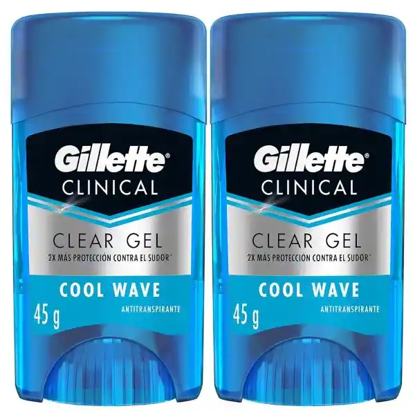 Desodorante Antitranspirante Hombre Gillette Specialized Pro Gel Cool Wave 45 g Pack 2 Unidades