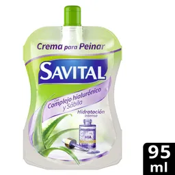 Savital Crema Para Peinar Con Complejo Hialurónico 95 mL