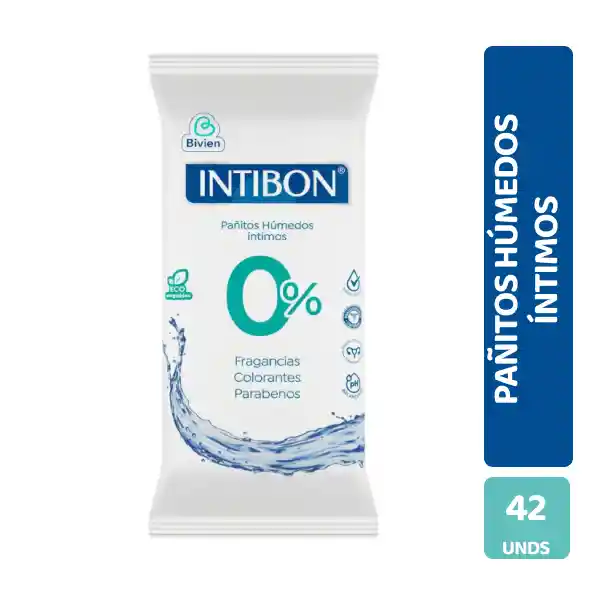 Intibon Pañito Húmedo Íntimo 0%