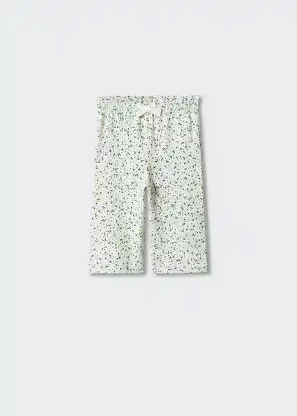 Pantalón Provenza Verde Pastel Talla 67 Niñas Mango