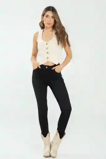 Jean Oreo Color Negro Talla 10 Ragged