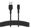 Belkin Cable Pro Flex Lightning a USB-A Con Correa Negro 1 m