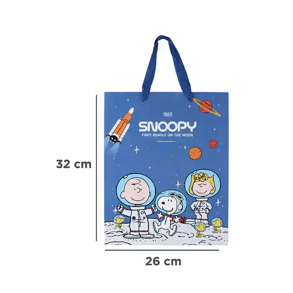 Bolsa de Regalo Holográfica Grande Snoopy Miniso