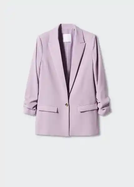 Blazer Americana Eleonor Malva Talla L Mujer Mango