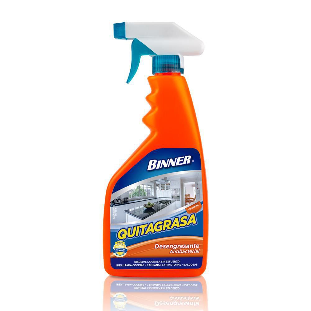 Binner Desengrasante Antibacterial Quitagrasa Mandarina 500 ml