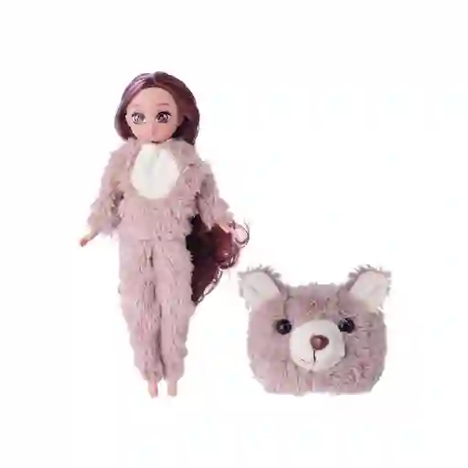Muñeca Con Disfraz de Osito Miniso