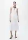 Vestido Valenti Offwhite Talla S Mujer Mango