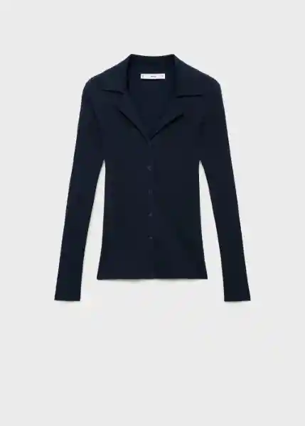 Cárdigan Latte Navy Talla M Mujer Mango