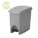 Estra Papelera Pedal Gris de 10 L 4-1047874