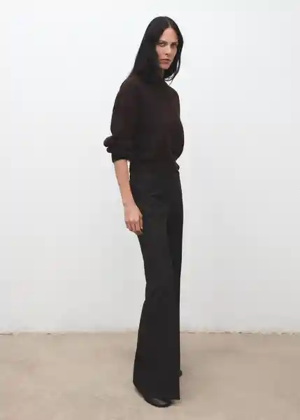 Pantalón Alexy Marrón Talla 36 Mujer Mango