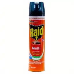 Raid insecticida aerosol mata insectos voladores y rastreros, 360ml