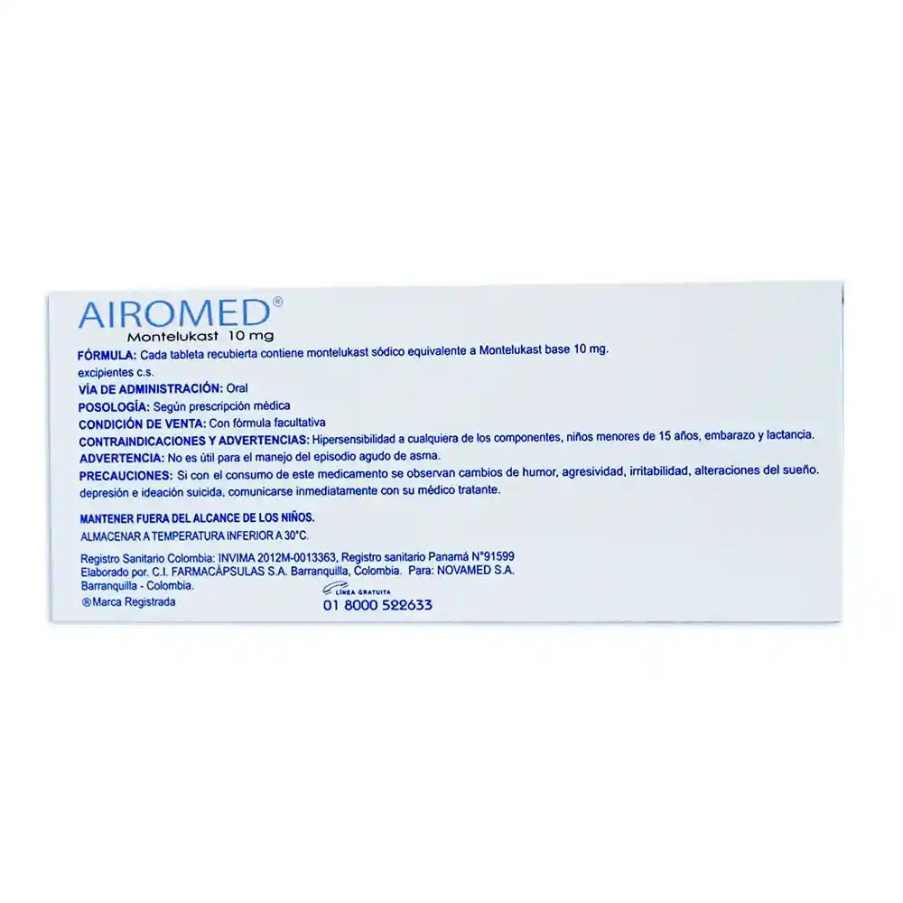 Airomed Antialérgico (10 mg)